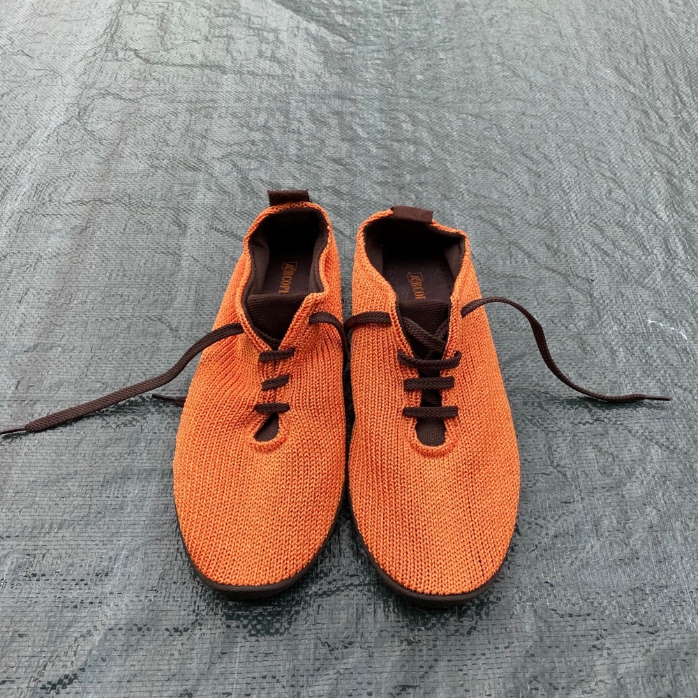 Orange Arcopedico Lace Up Shoes